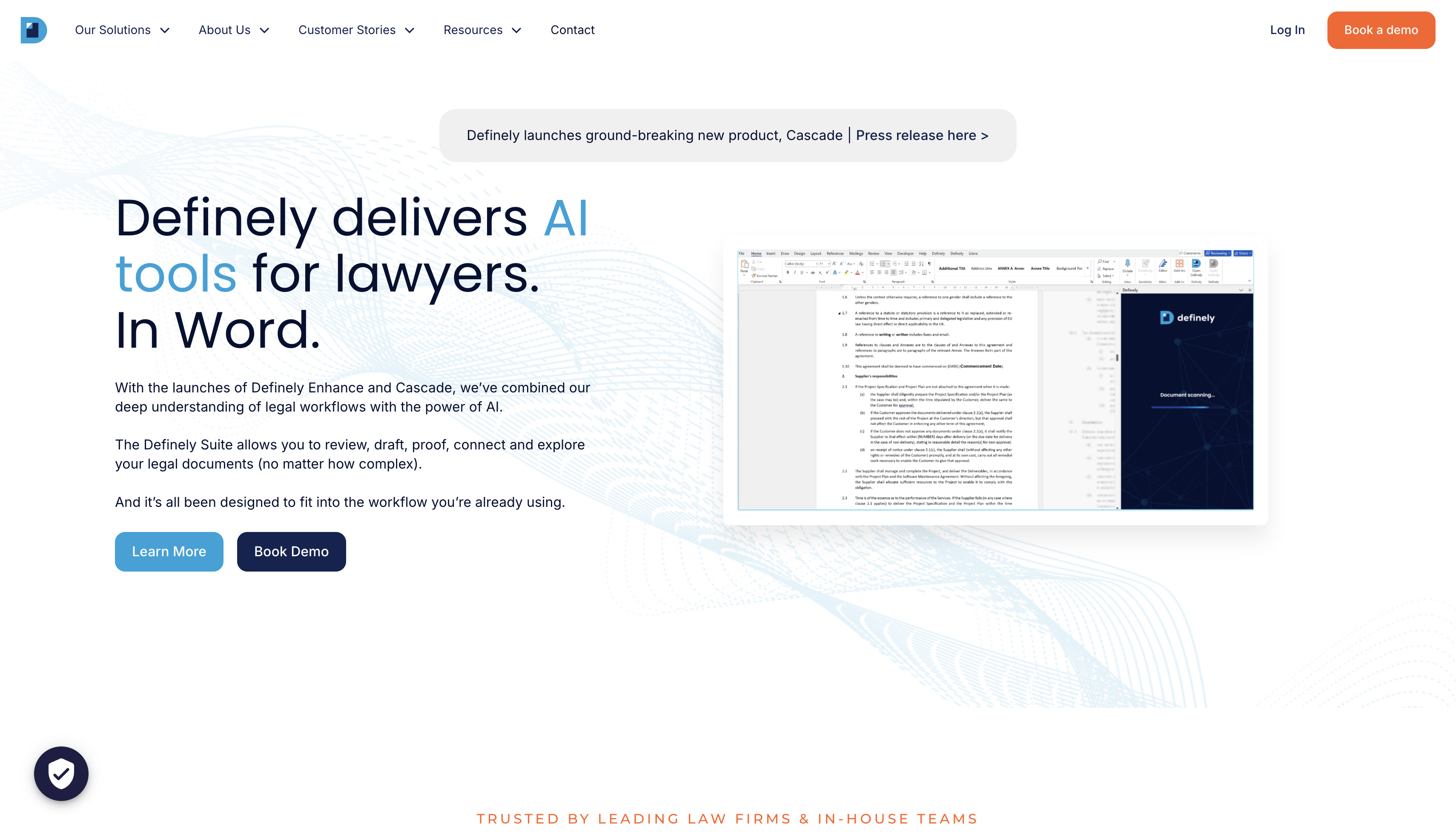 AI tools for corporate lawyers with Definely