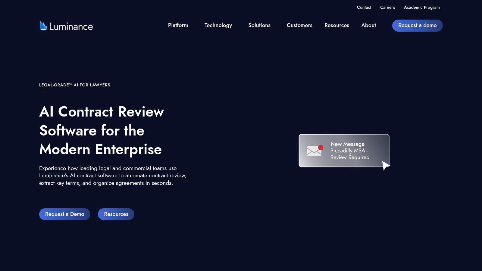 AI tools for corporate lawyers with Luminance