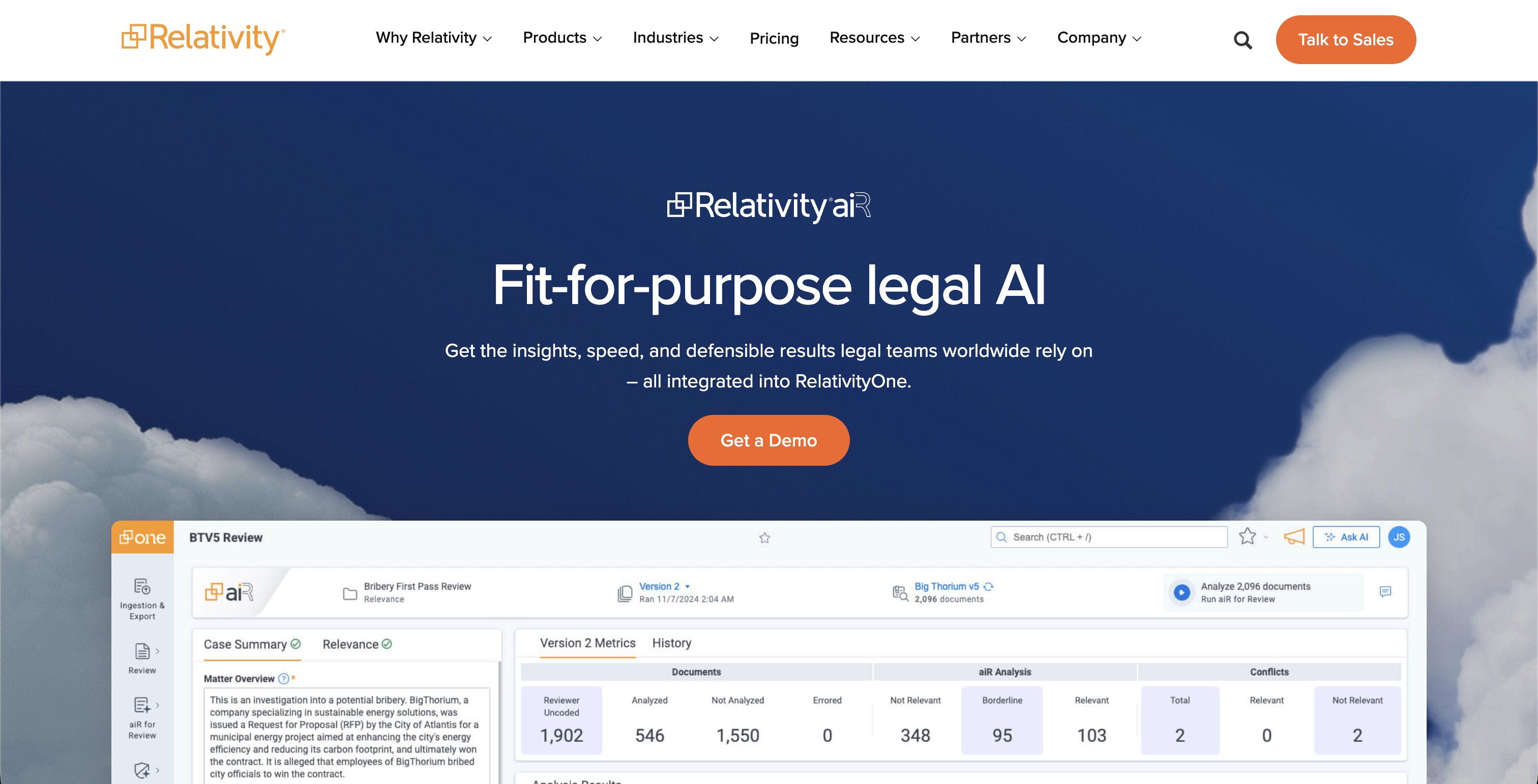 Relativity — RelativityOne with aiR
