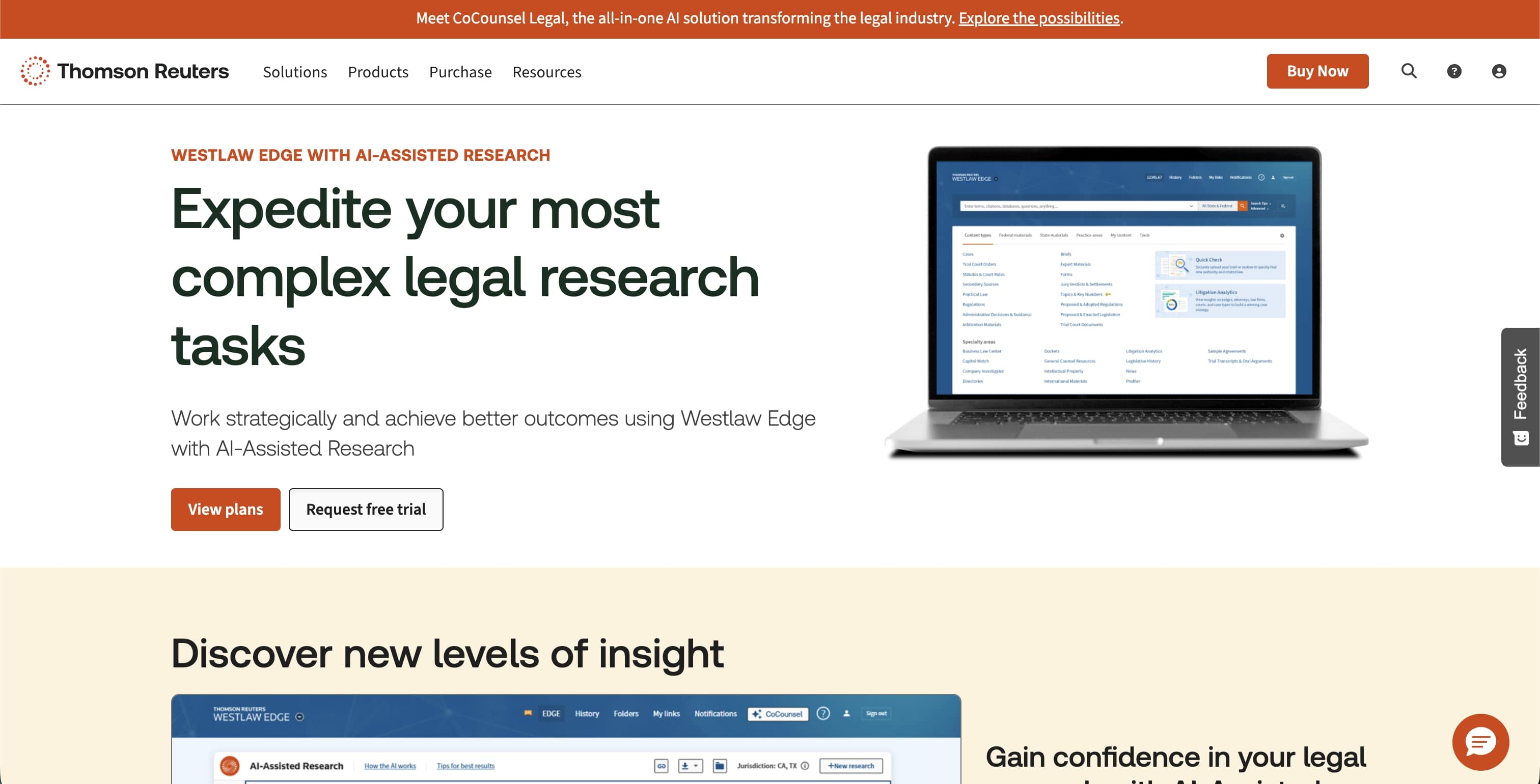 Thomson Reuters — Westlaw Precision + CoCounsel Legal