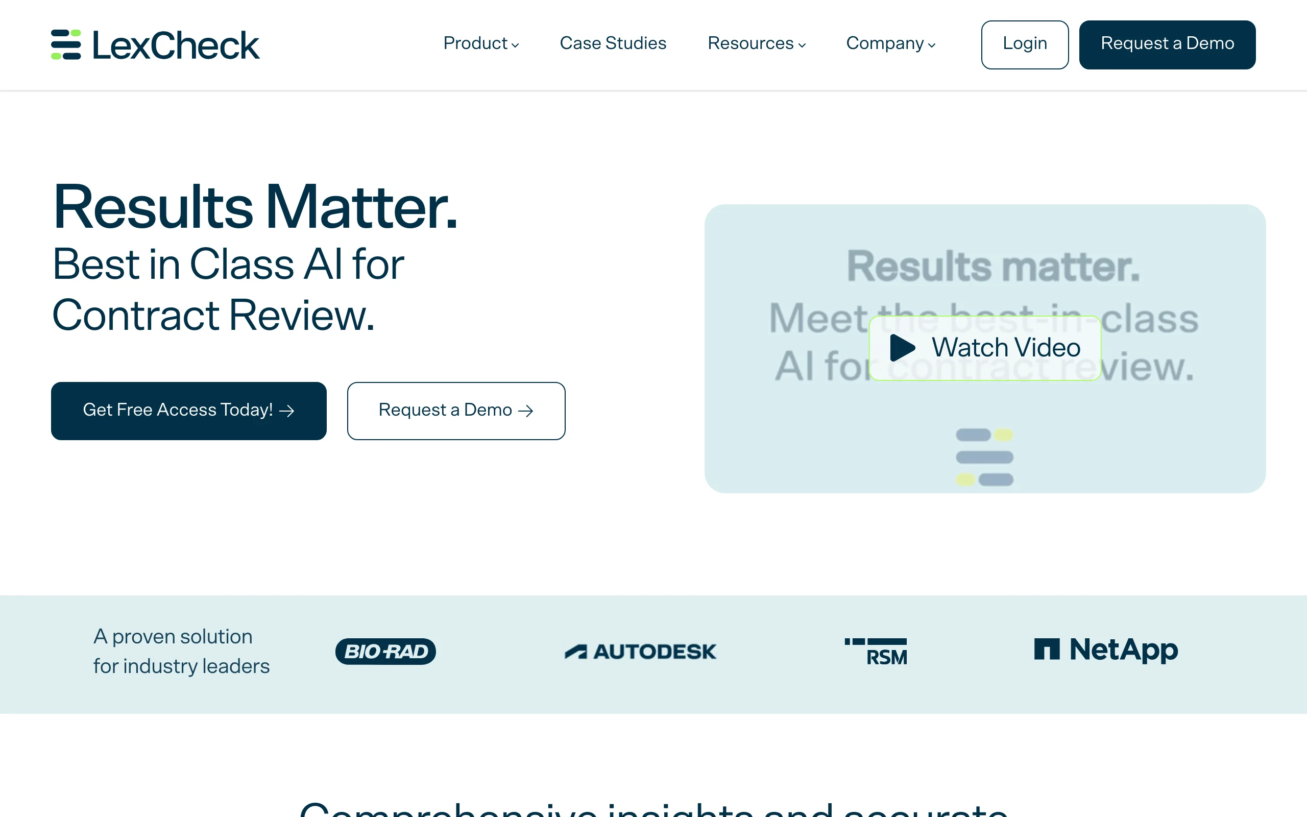 AI Contract Risk Analysis Software with LexCheck