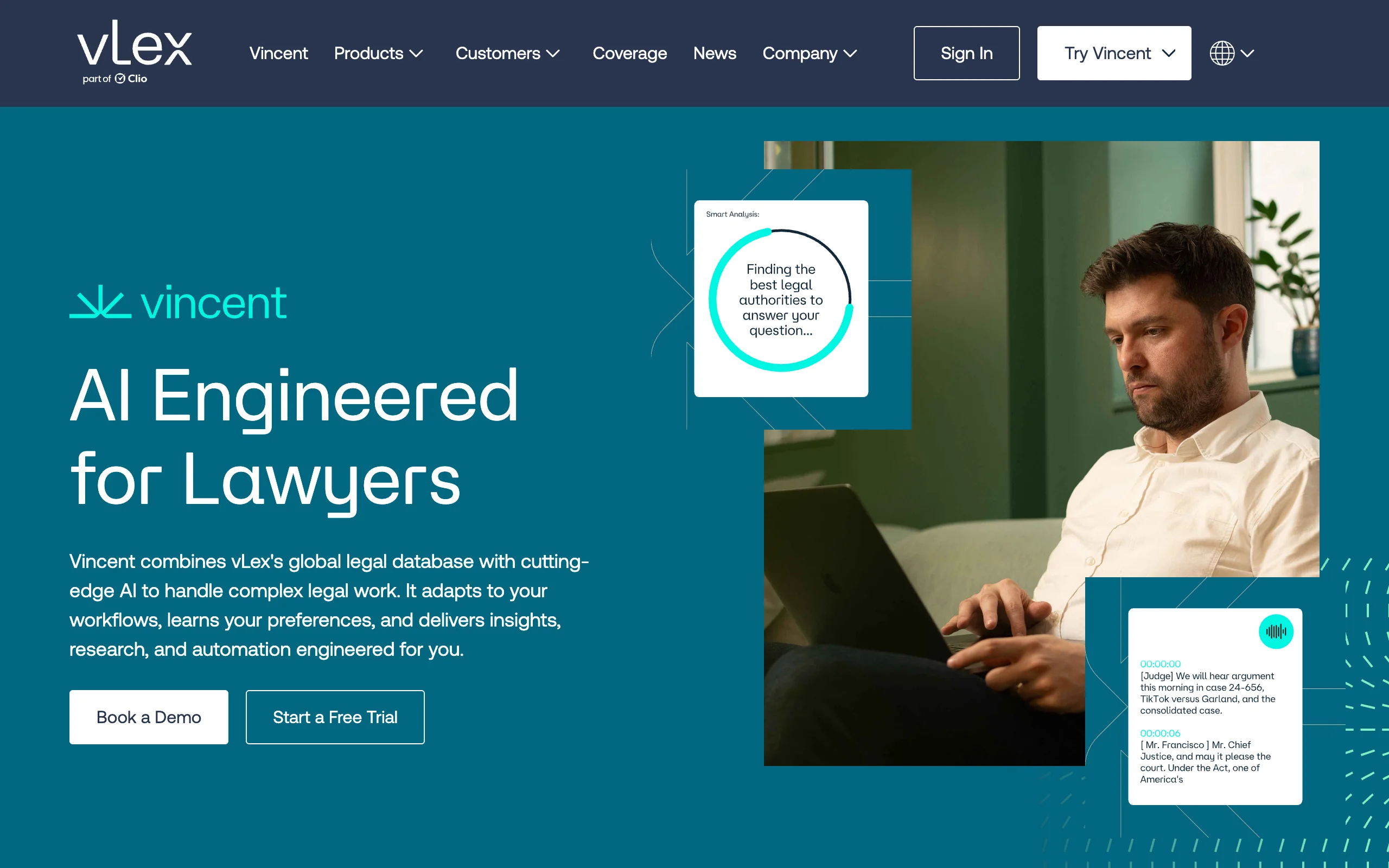 AI Legal Assistants for Lawyers with vLex Vincent AI