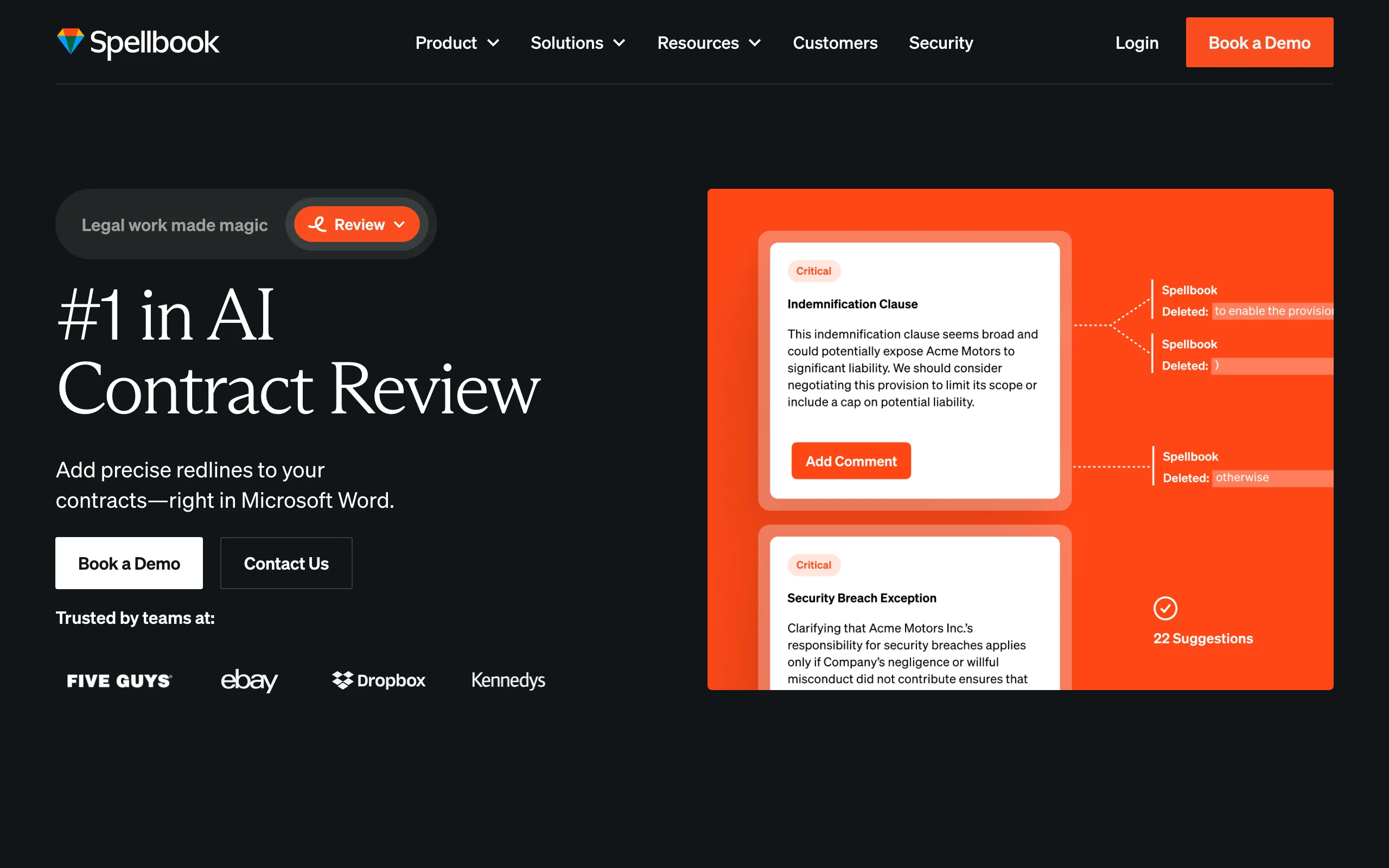 Document Redline Software with Spellbook