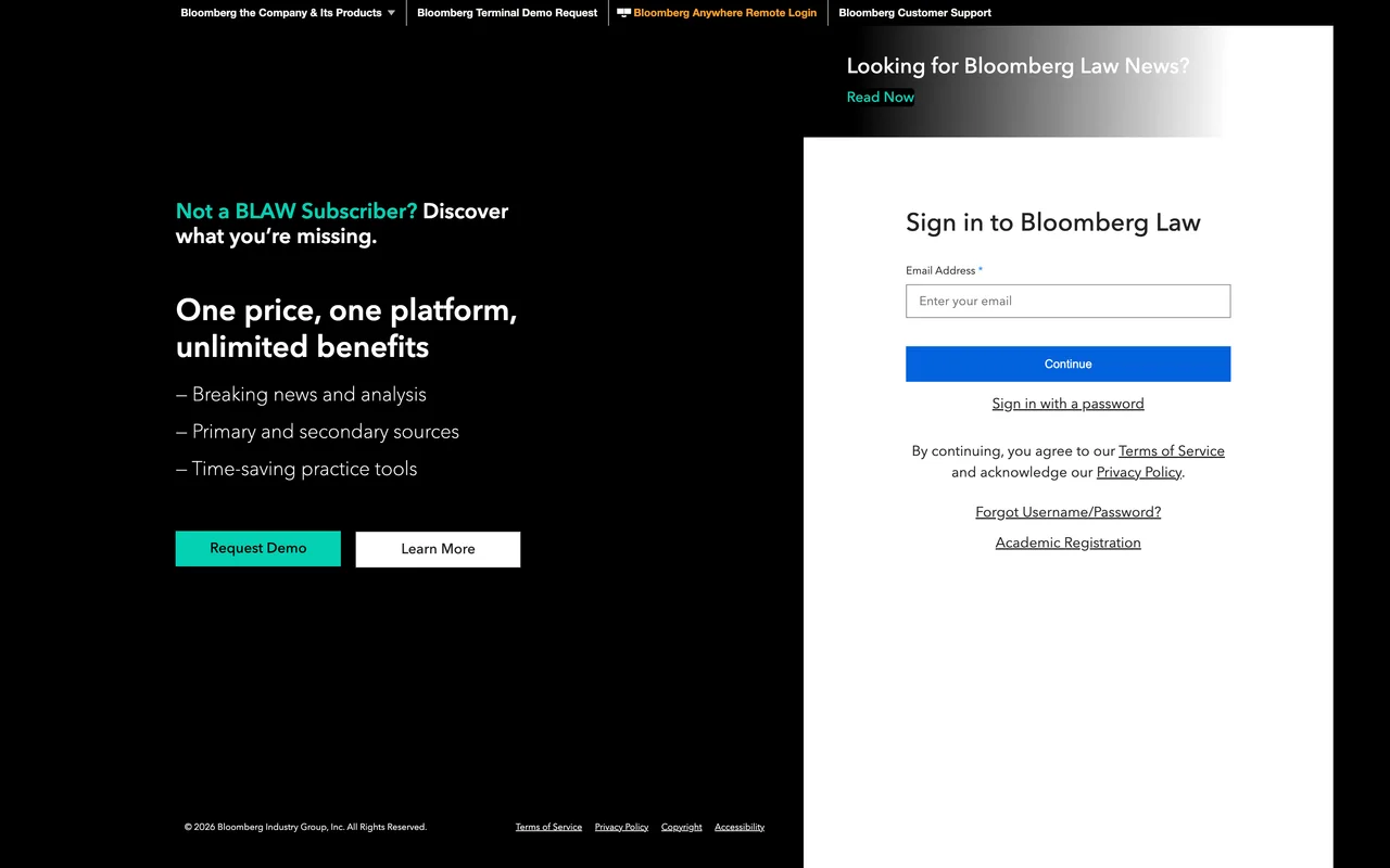 LexisNexis Alternatives with Bloomberg Law