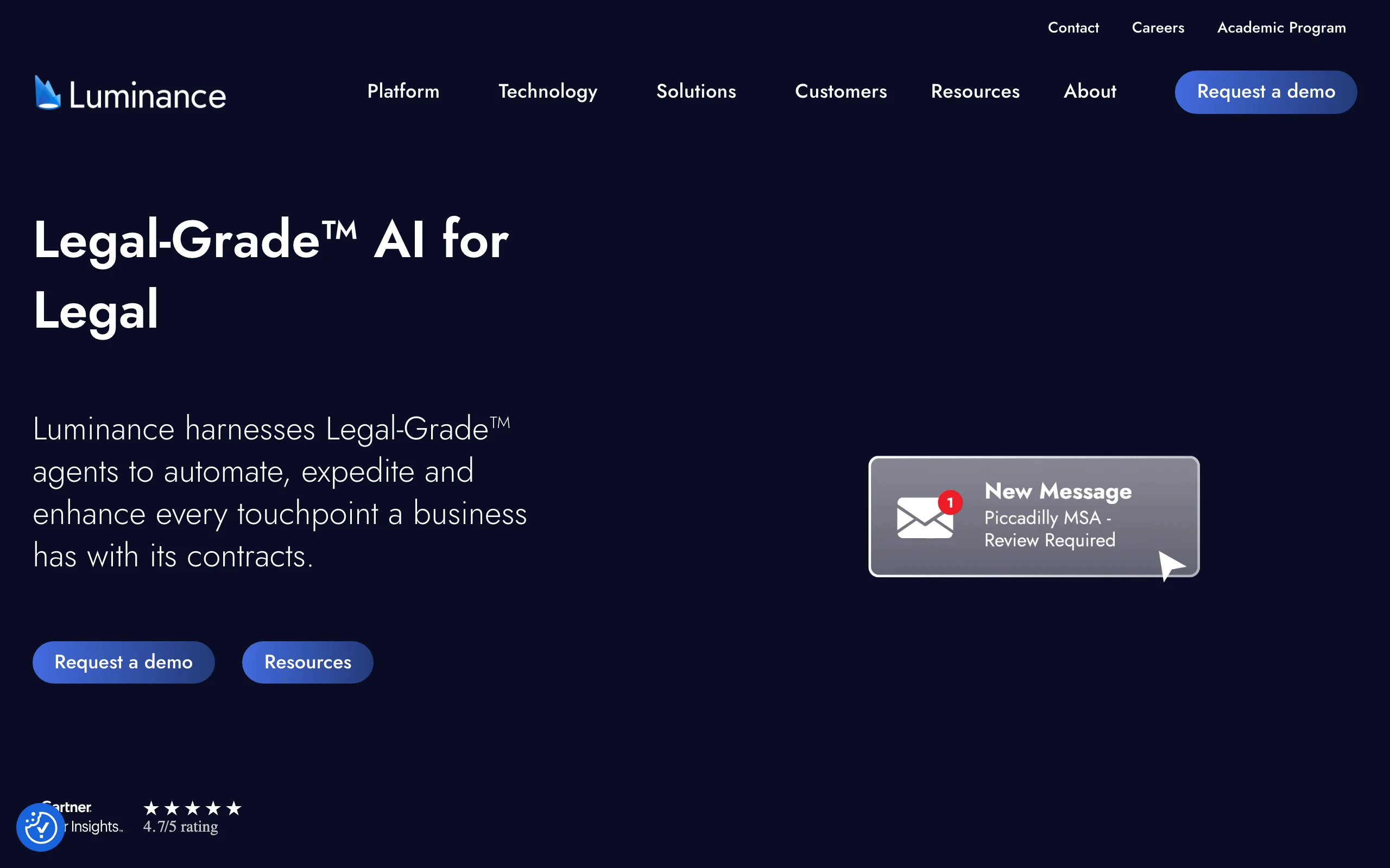 Contract Analysis Software with Luminance
