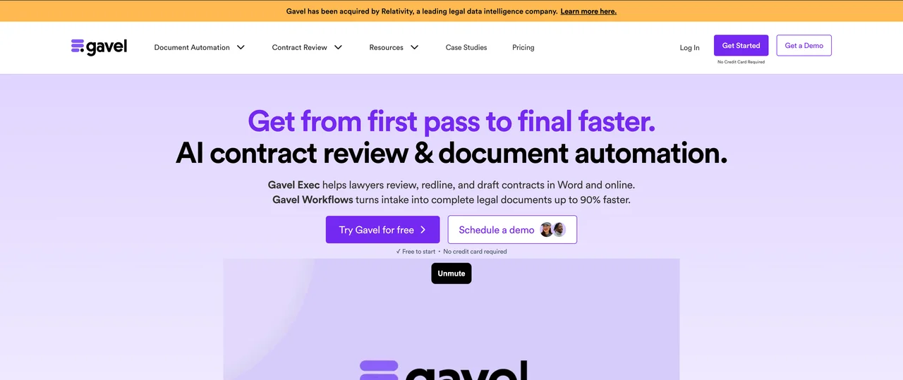 Law Firm Contract Automation Software with Gavel