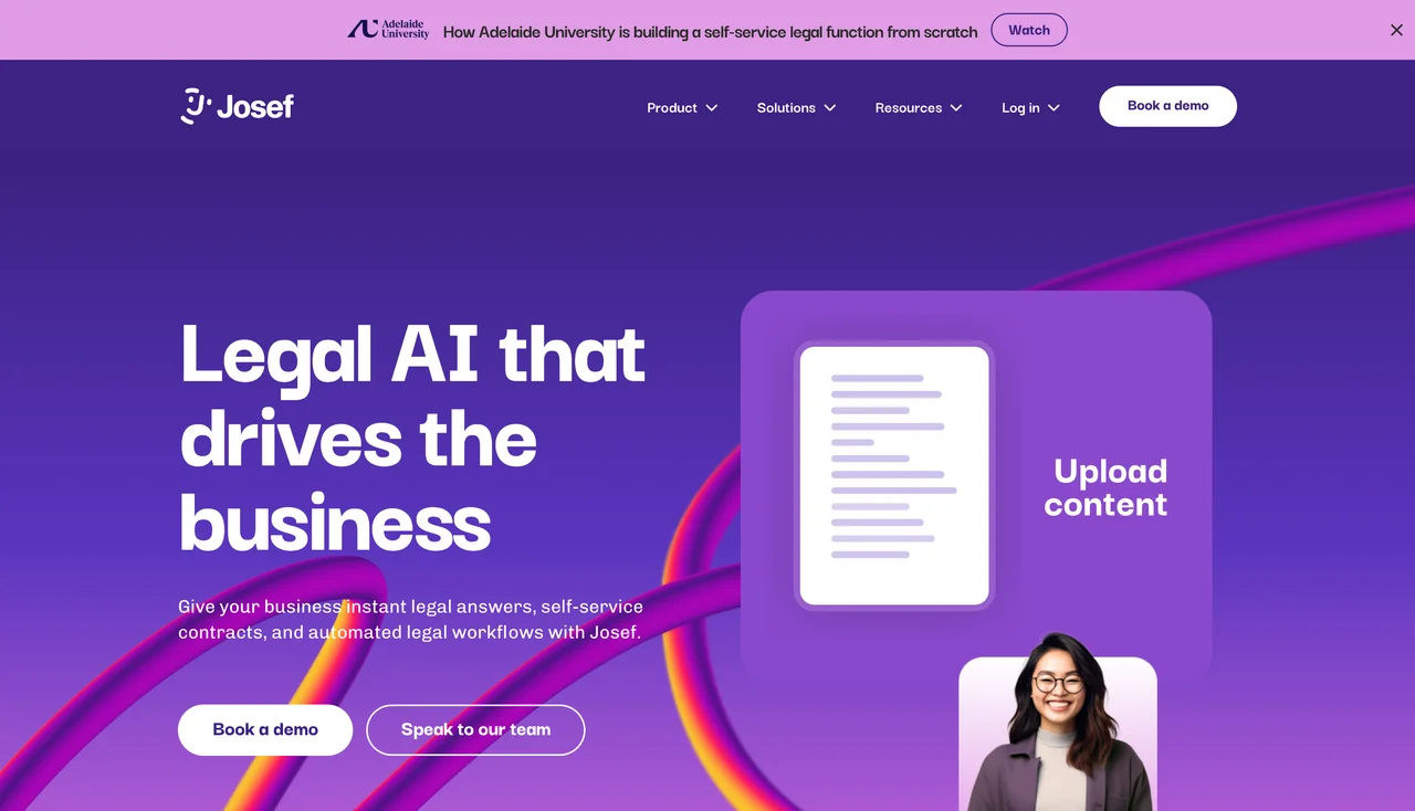 Law Firm Contract Automation Software with Josef