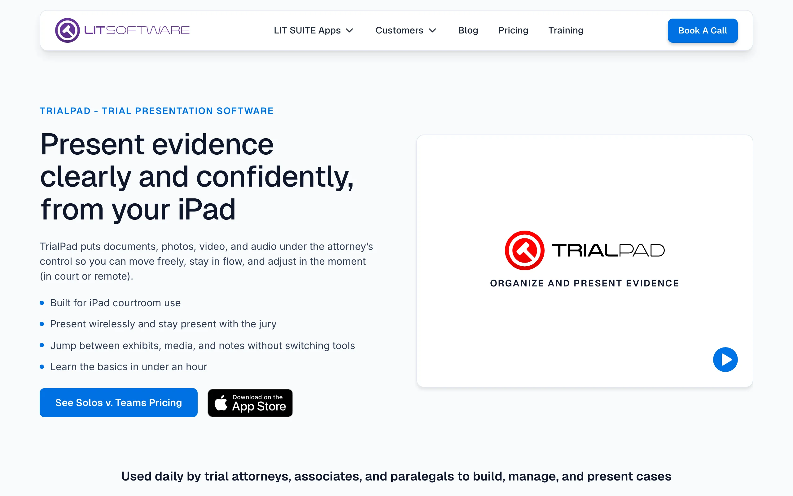 Litigation Software with TrialPad